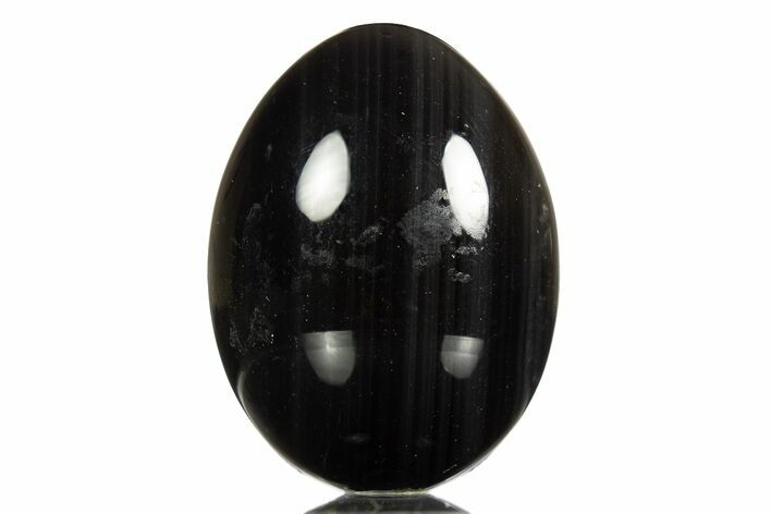 Polished Rainbow Obsidian Egg - Mexico #308755